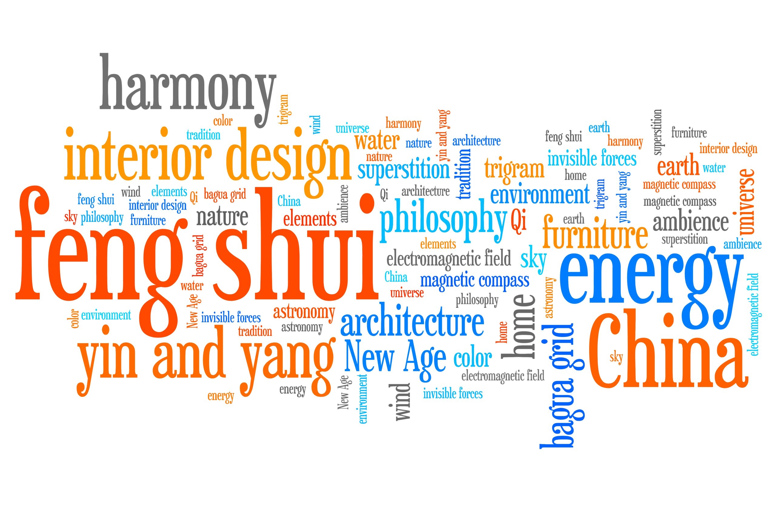 Feng shui word cloud